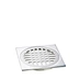 Chrome Square Circular Grid Floor Drain